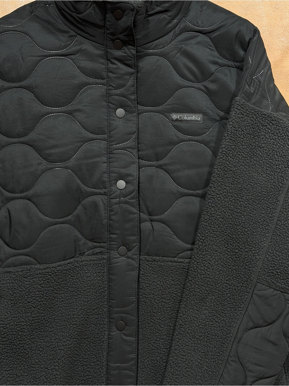 NWT Columbia Cloud Point Long Fleece Jacket Black AL7356 Size L